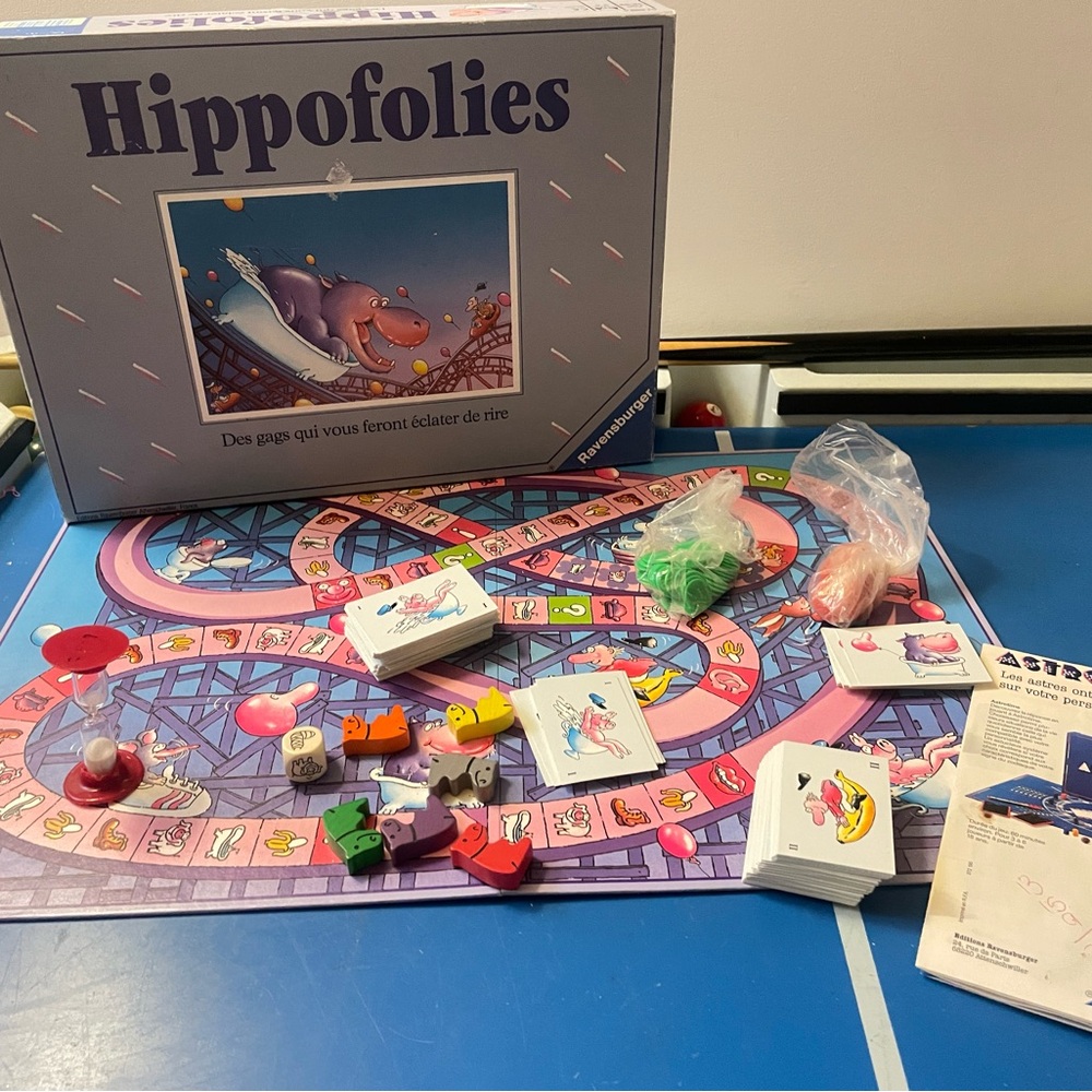 Hippofolies jeu de société français ravensburger vintage 1990